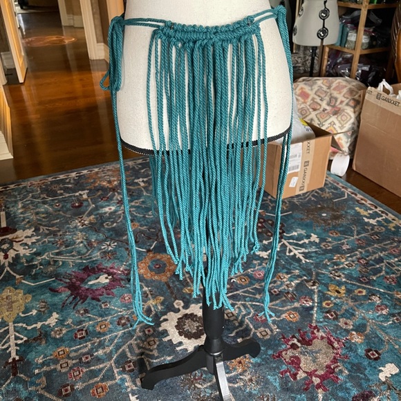 Handmade Macrame Skirt Cover Up - Picture 4 of 9